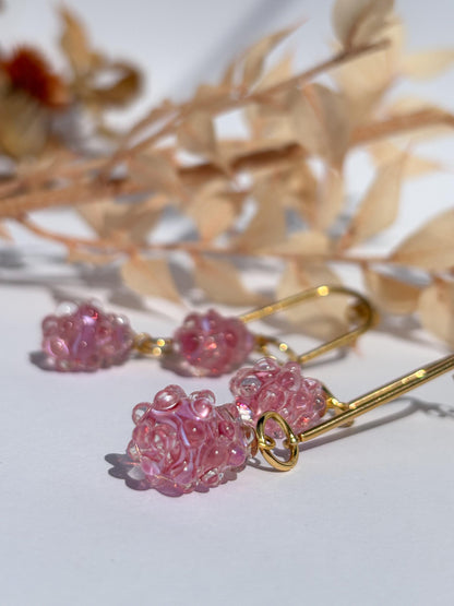 Rosé Tautropfen · Ohrringe