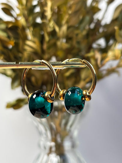Creolen Murano Smeraldo · Ohrringe