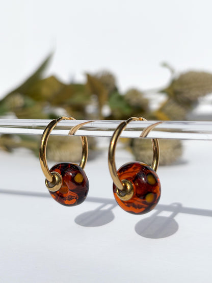 Creolen Schildpatt-Love · Ohrringe