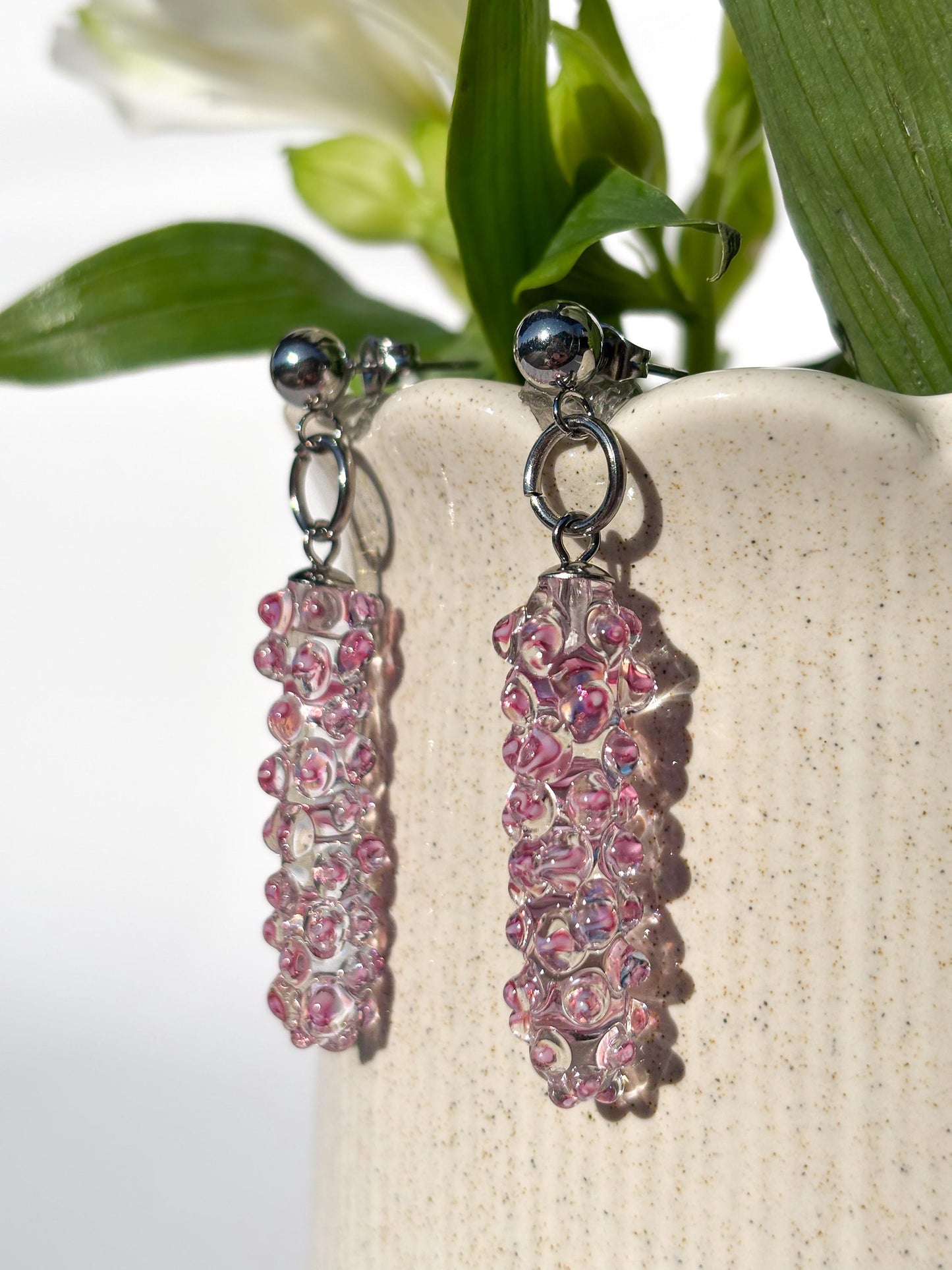 Säulen Rosé · Ohrringe