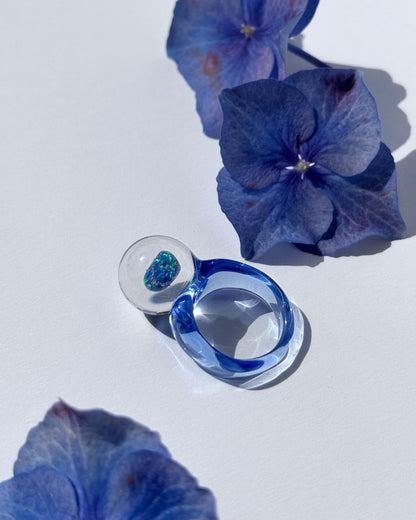 Opal Spherical Dome Blue · Glasring