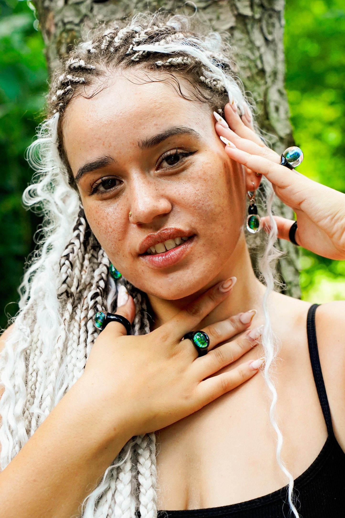 Noir Opal · Glasring