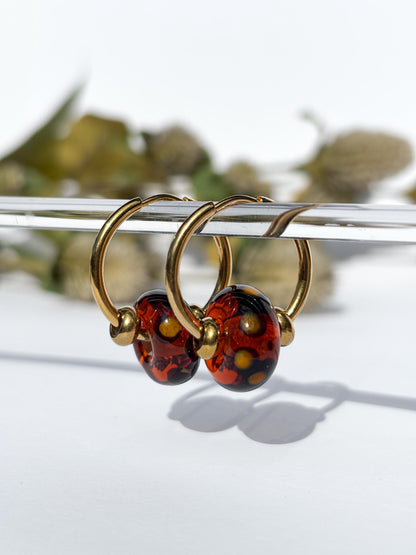 Creolen Schildpatt-Love · Ohrringe