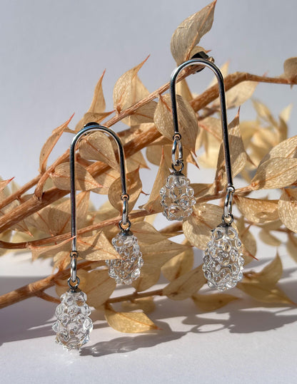 Silber Tautropfen · Ohrringe