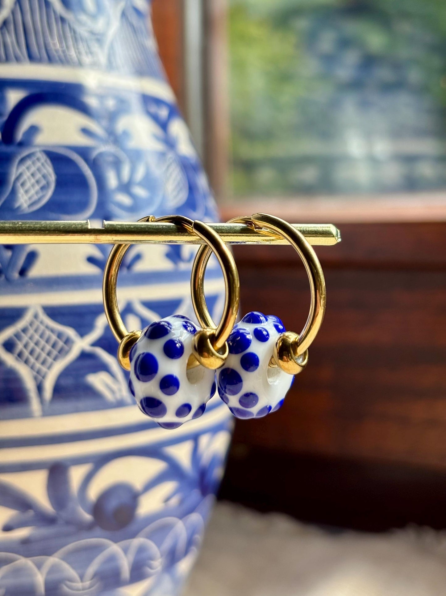 Creolen Lisboa Azul · Ohrringe