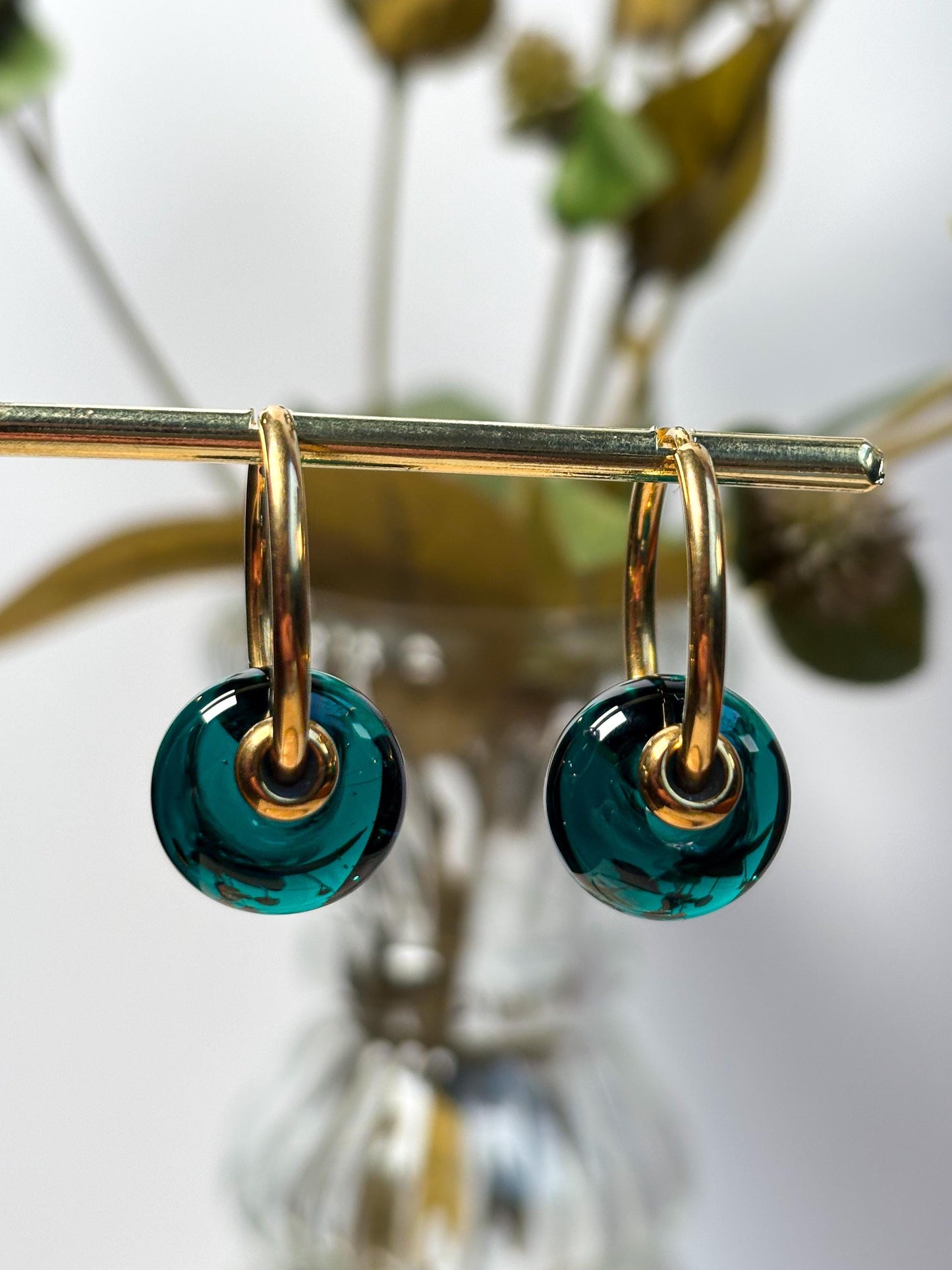 Creolen Murano Smeraldo · Ohrringe